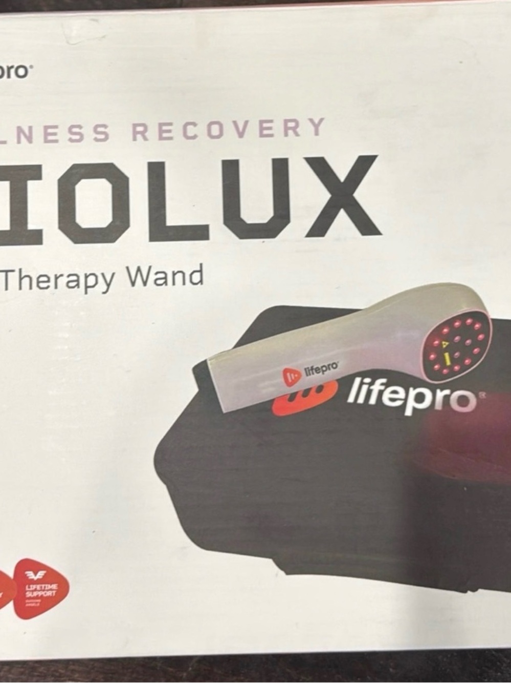 Lifepro Biolux Wellness Recovery Therapy Wand - Silver